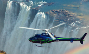 Helicopter Flight Over the Falls